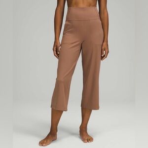 Lululemon 🍋 Women’s Align Wide Leg Super-High-Rise Crop 23" Cacao Tan/Brown 4